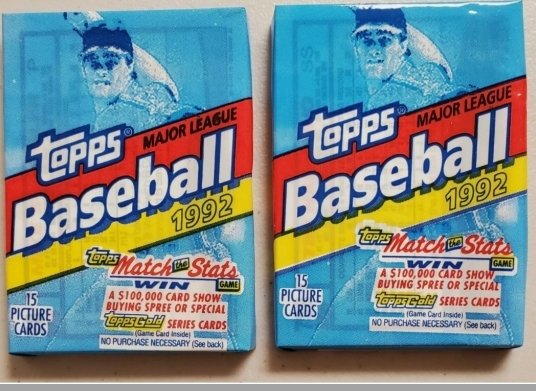 1992 Topps Baseball Sealed wax Packs (1 of 1)