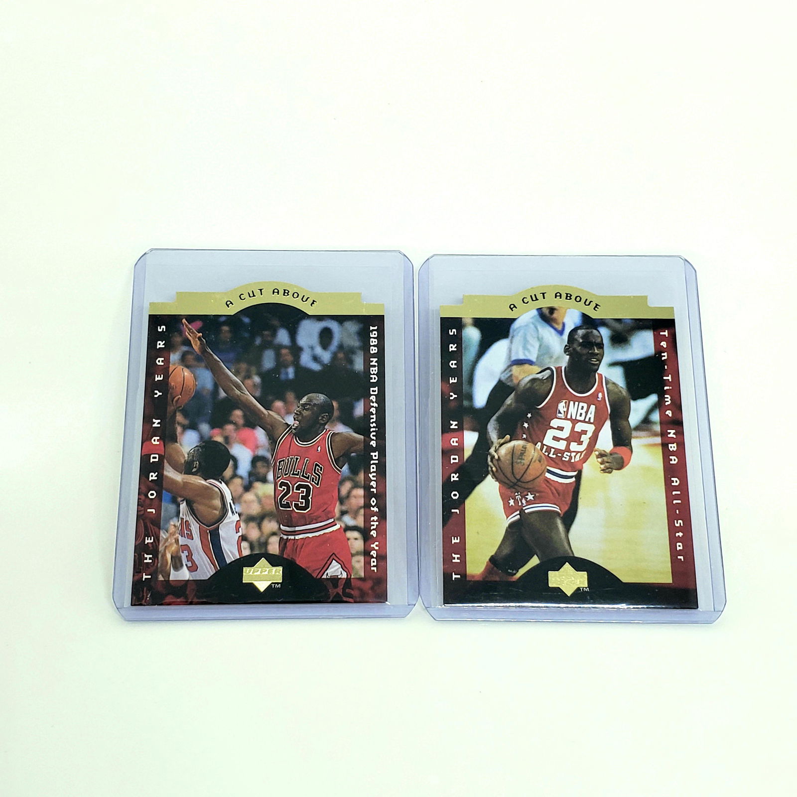 Michael Jordan UD a cut above die-cut cards (1 of 1)