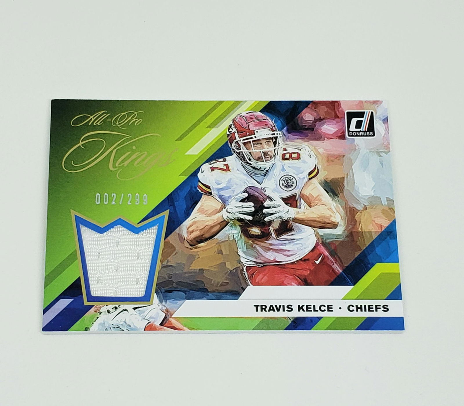 Travis Kelce KC Chiefs #'d Jersey card 002/299 (1 of 1)