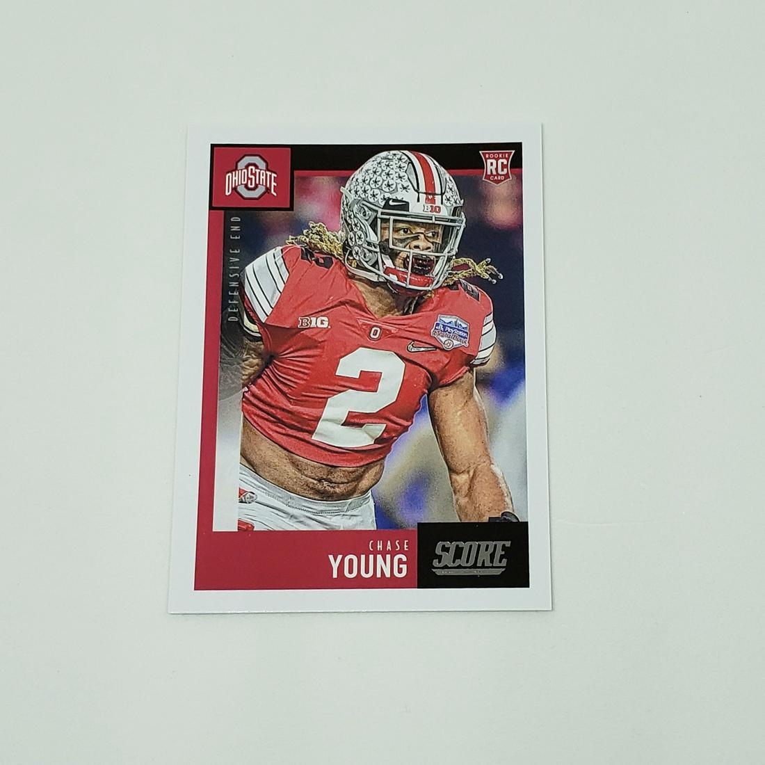 2020 Score FB Chase Young Wash. Rookie Card (1 of 1)