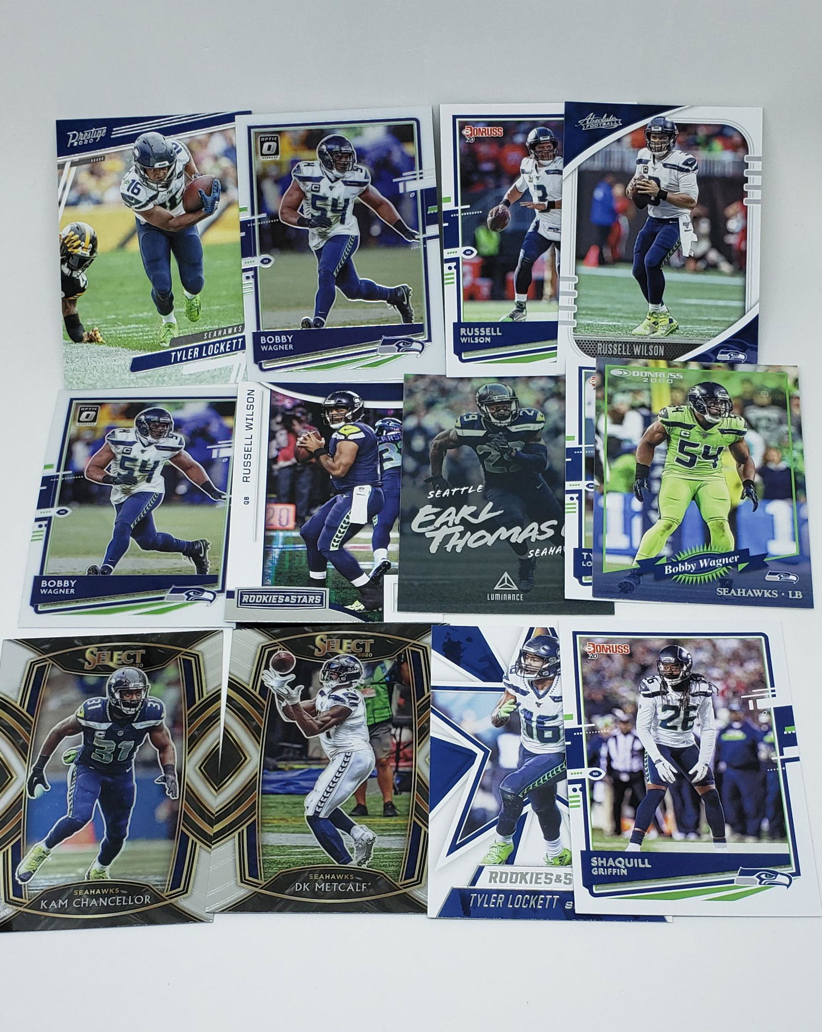 Panini Select DK Metcalf, Russell Wilson, Tyler Lockett (1 of 1)