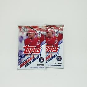 2 pks 2021 Topps Series 1 Baseball cards (1 of 1)
