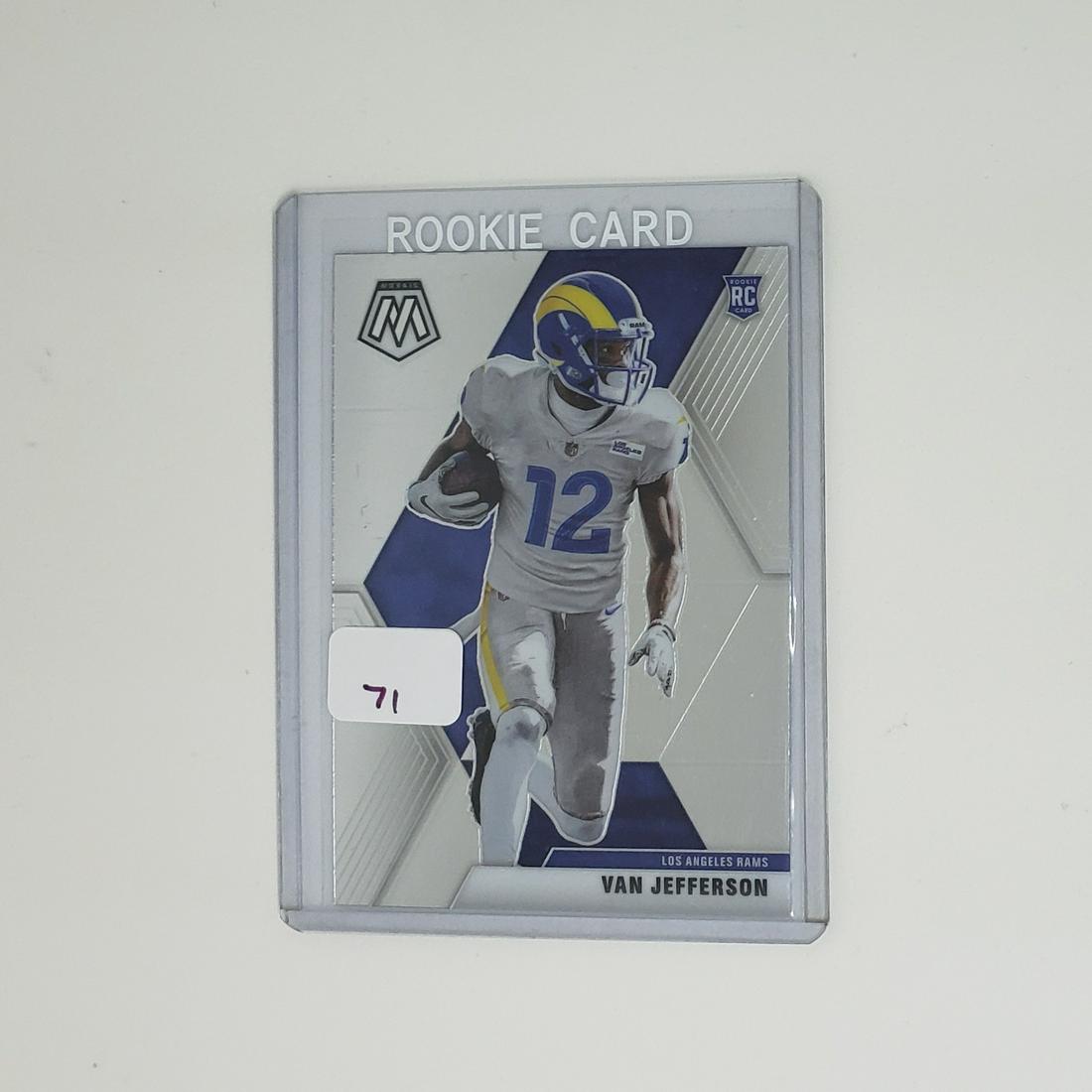 Van Jefferson Los Angeles Rams Rookie Card (1 of 1)