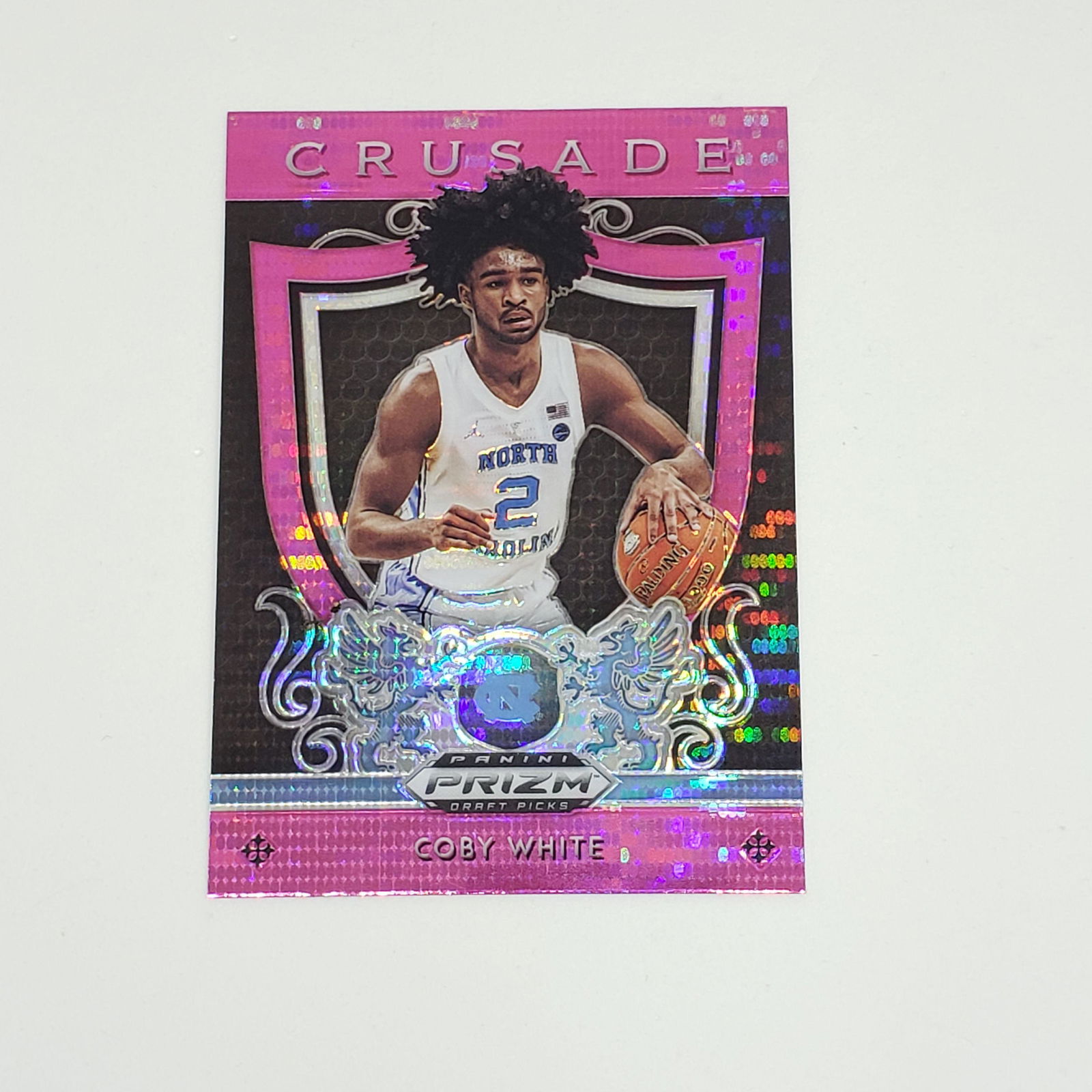 Coby White Prizm Draft Pin Pulsar Rookie Card (1 of 1)