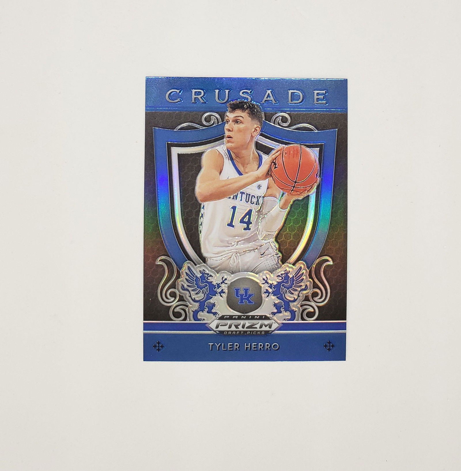 Tyler Herro Blue Prizm Crusade Rookie Insert (1 of 1)