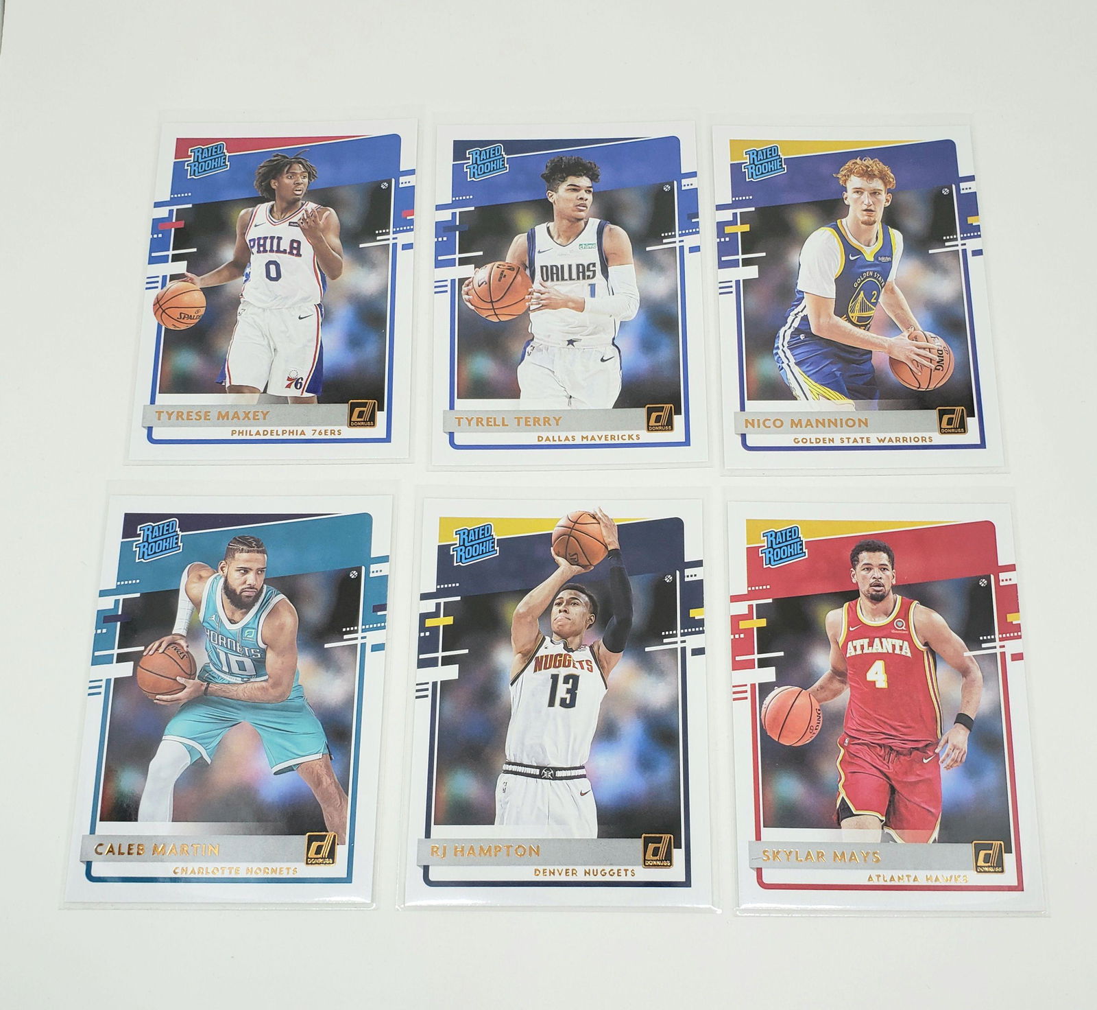 Lot of 6 Rated Rookies with Tyrese Mazey, RJ Hampton (1 of 1)