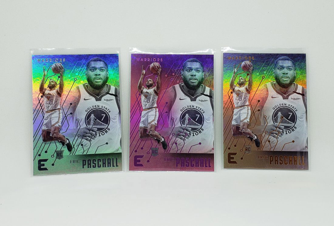 lot of 3 Eric Paschall Warriors Rookie Cards W/sps (1 of 1)