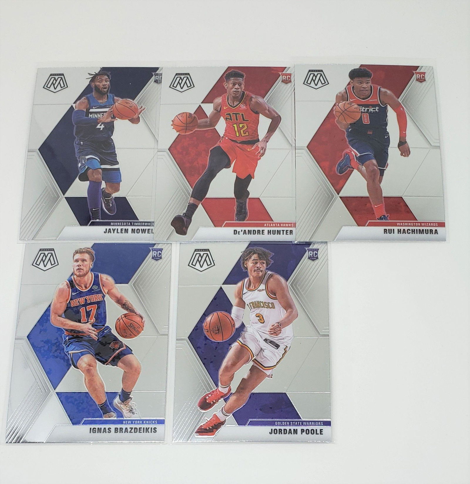 LOT OF 5 PANINI MOSAIC BASKETBALL ROOKIE CARDS (1 of 1)