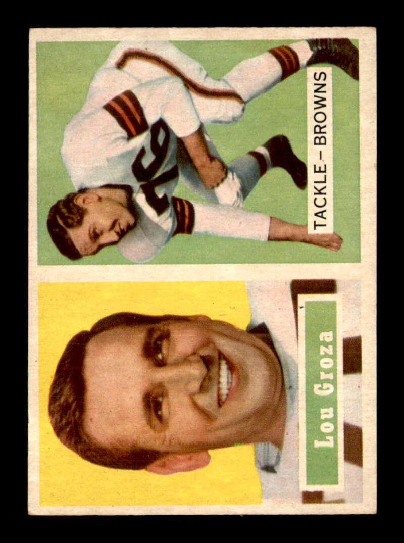 1957 Topps #28 Lou Groza CLEVELAND BROWNS VGEX (1 of 1)