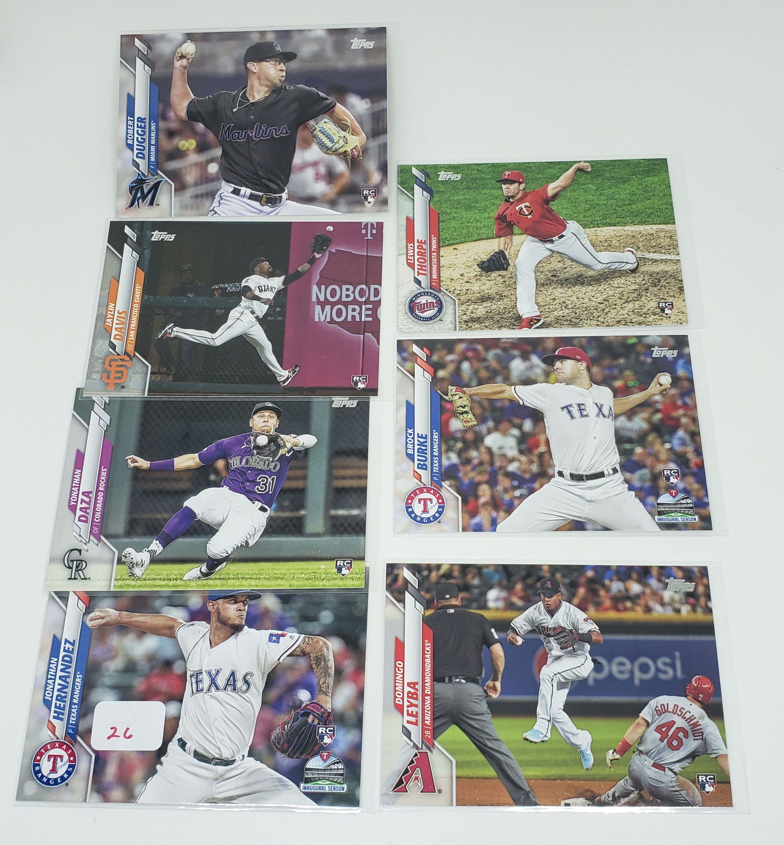 2020 TOPPS BASEBALL LANDSCAPE ROOKIE CARDS (1 of 1)