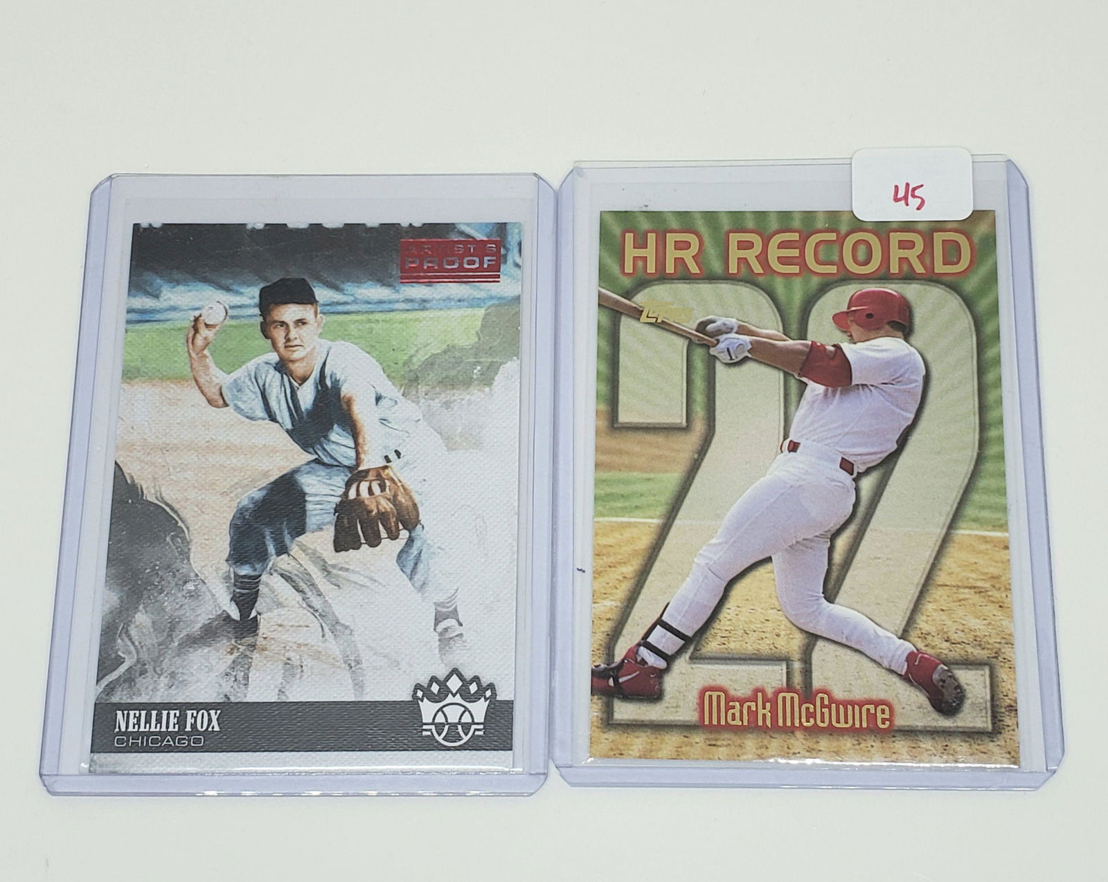 MARK MCGWIRE AND NELLIE FOX INSERT CARDS (1 of 1)