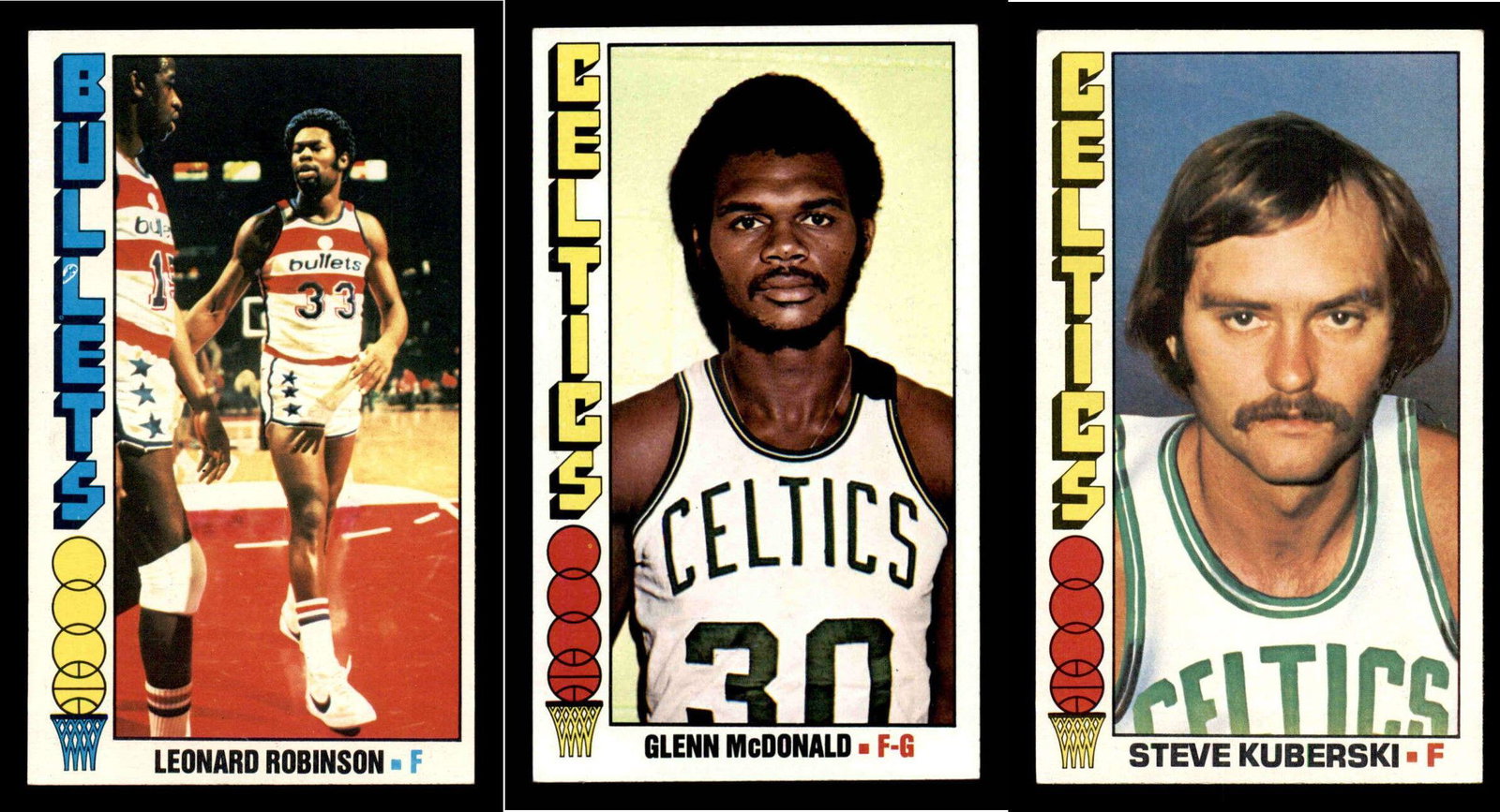 VINTAGE 1976 BASKETBALL CARDS LARGE 3x5 CARDS (1 of 2)