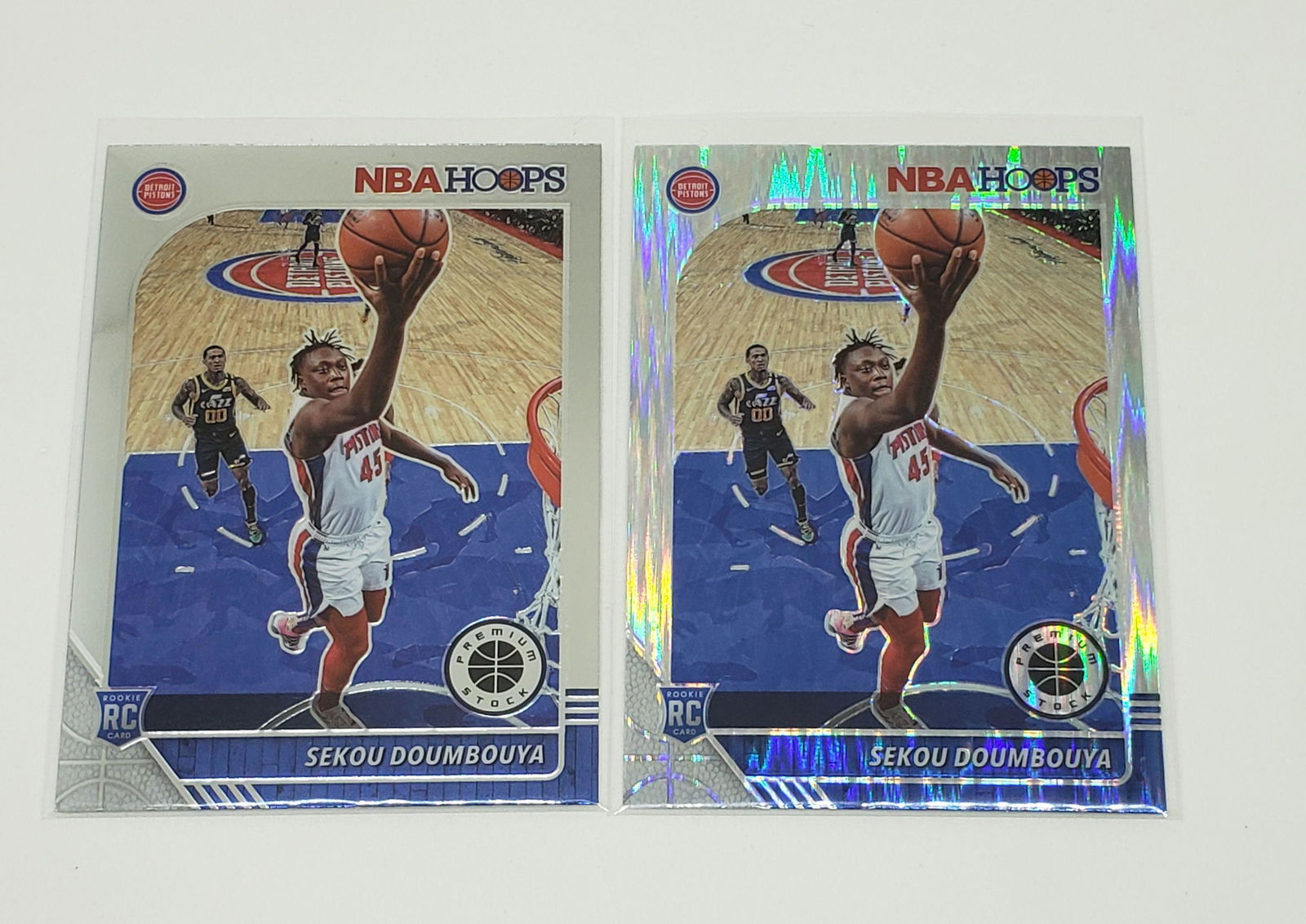 LOT OF 2 SEKOU DOUMBOUYA DET. PISTONS ROOKIE CARDS (1 of 1)