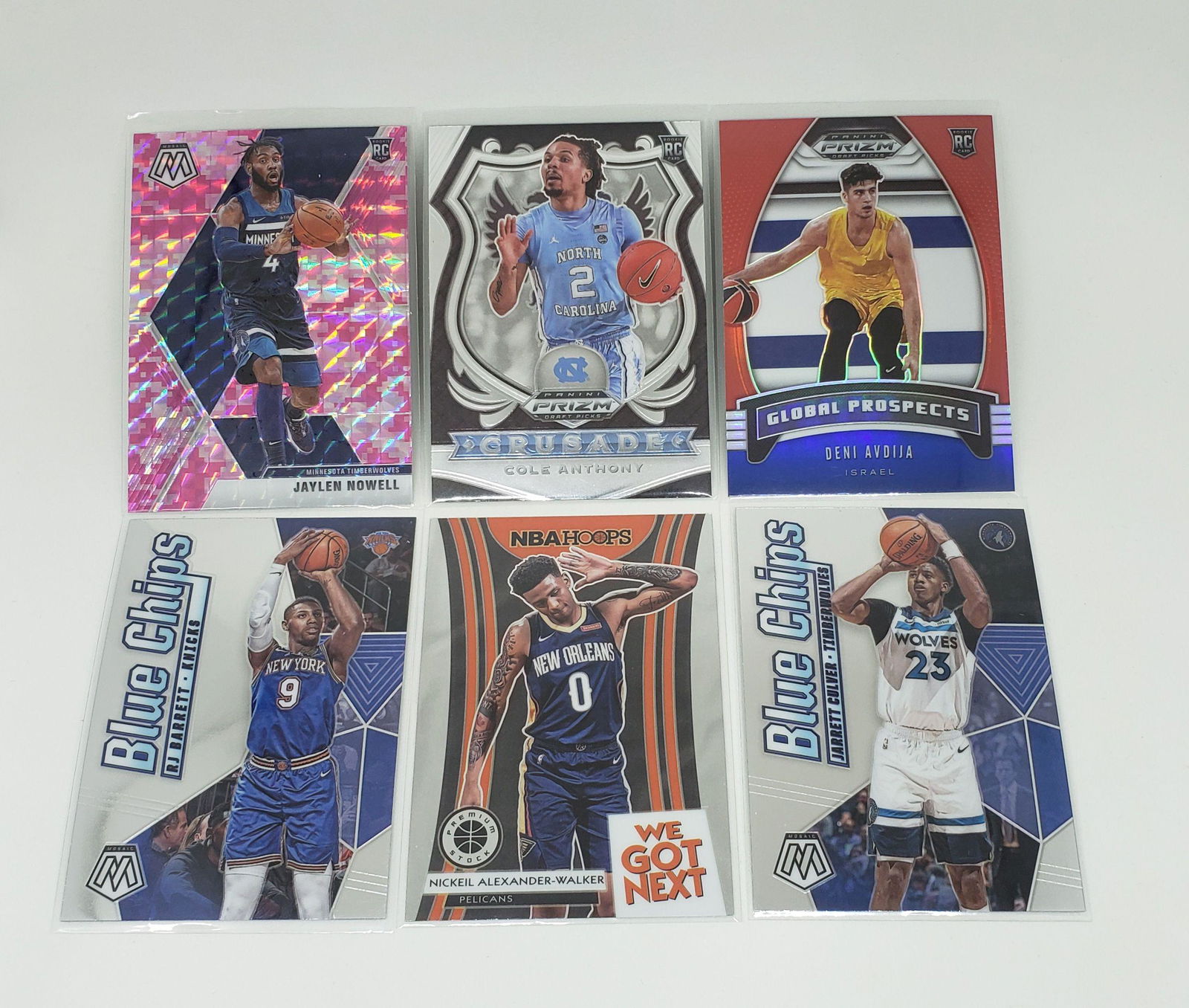 LOT OF 6 NBA ROOKIE BASKETBALL CARDS (1 of 1)