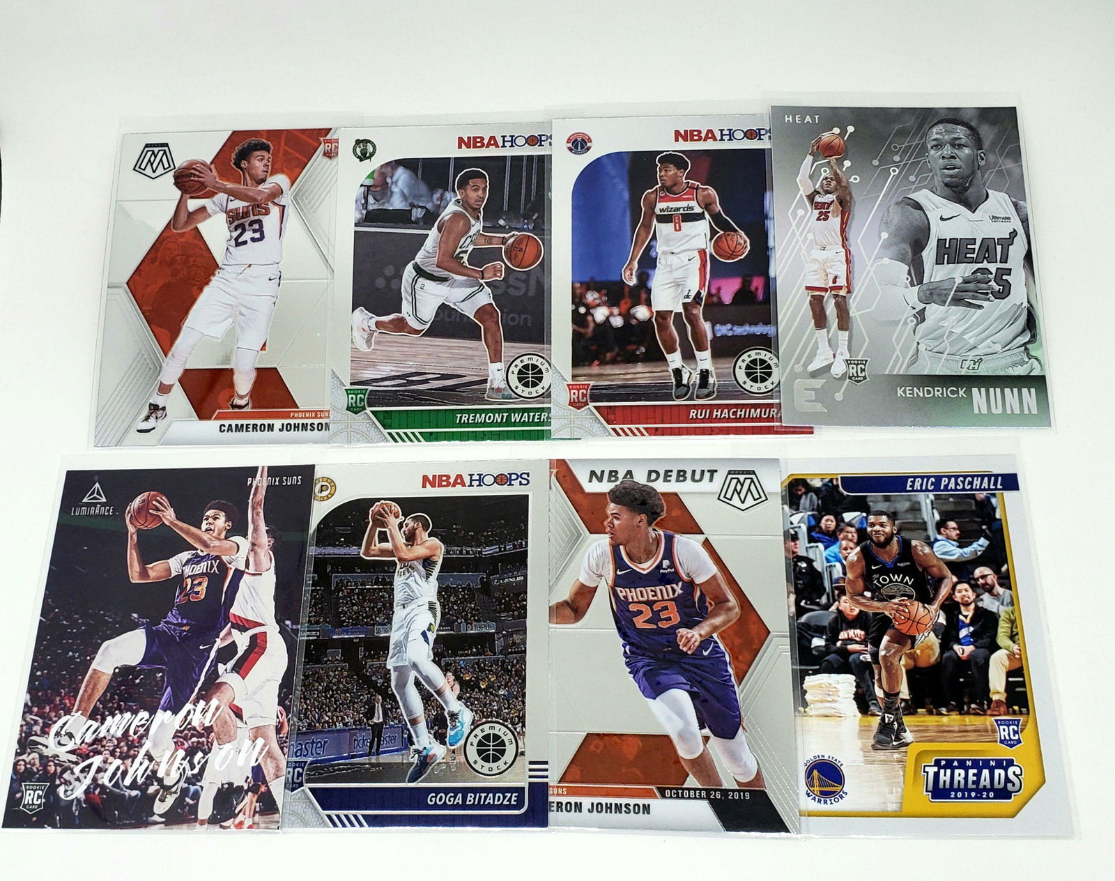 LOT OF 8 NBA ROOKIE BASKETBALL CARDS (1 of 1)