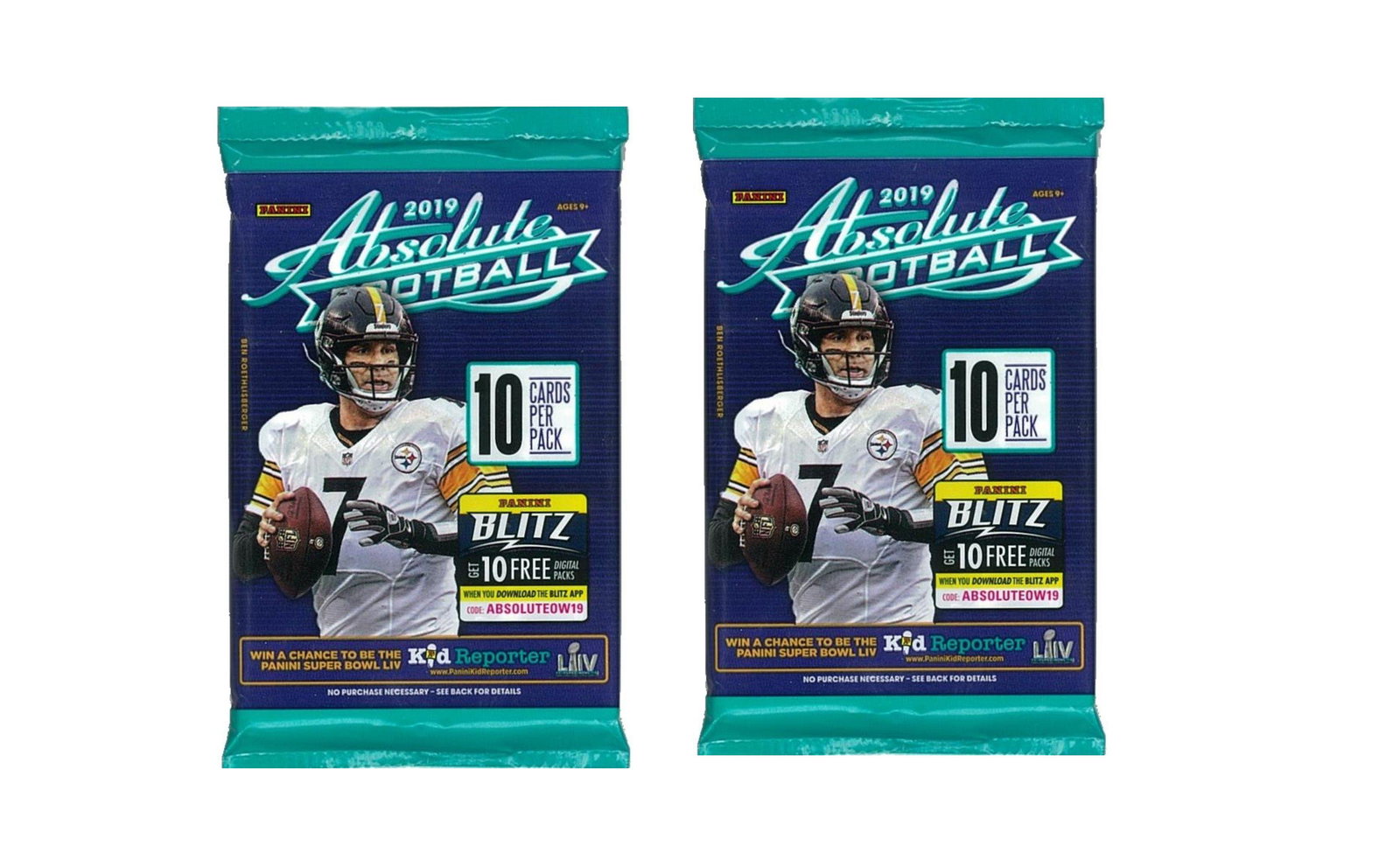 2019 Panini Absolute Football Retail Packs LOT (2) (1 of 1)