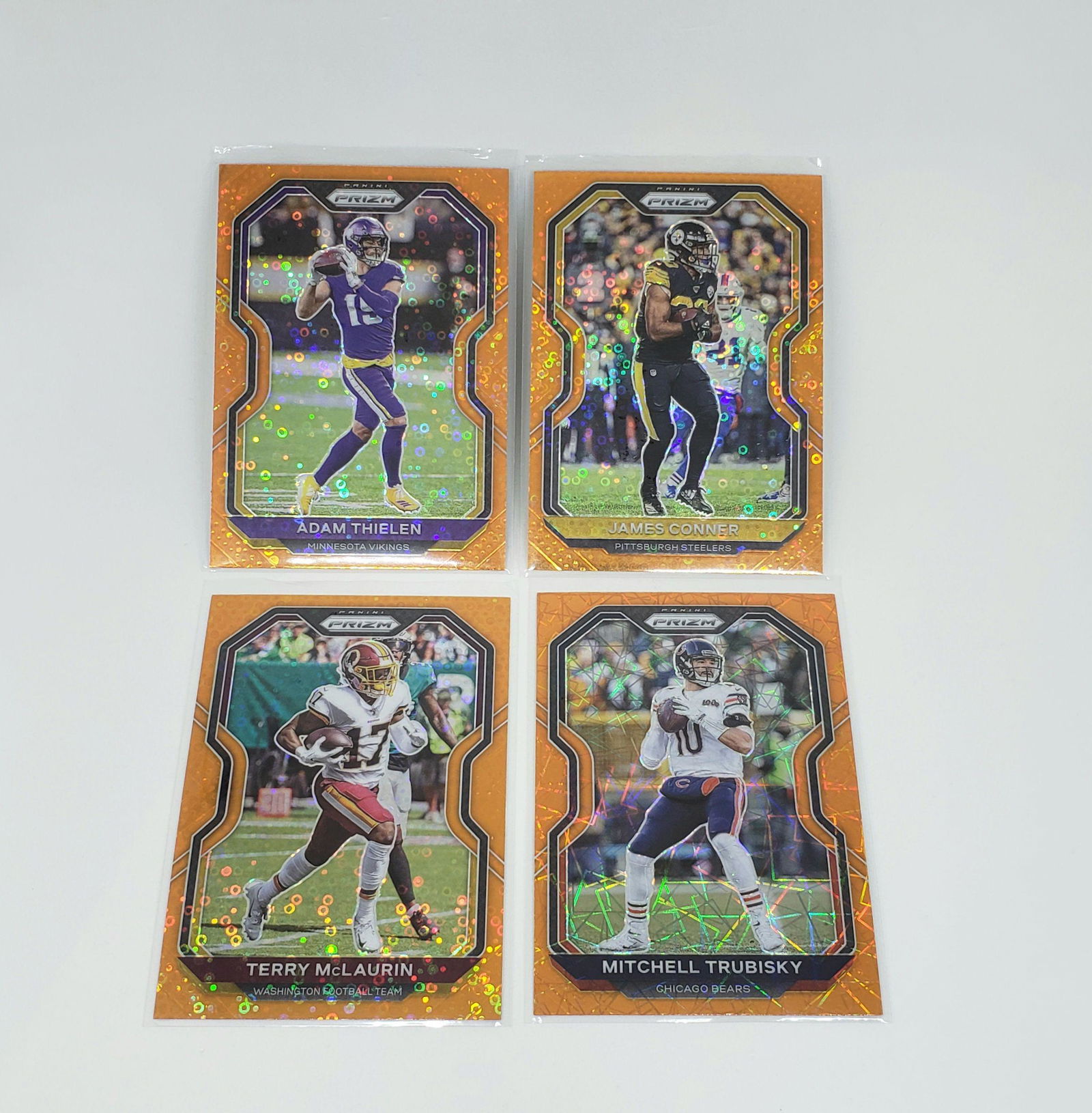 LOT OF 4 2020 PRIZM FOOTBALL PRIZM PARALLELS (1 of 1)
