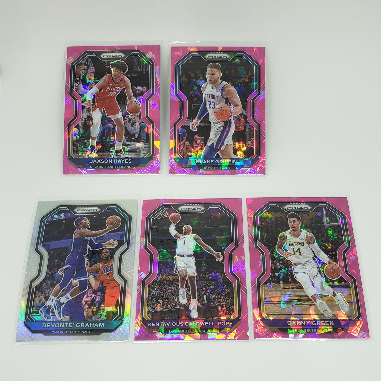 2020 PANINI PRIZM SILVER/PINK CRACKED ICE PRIZMS (1 of 1)