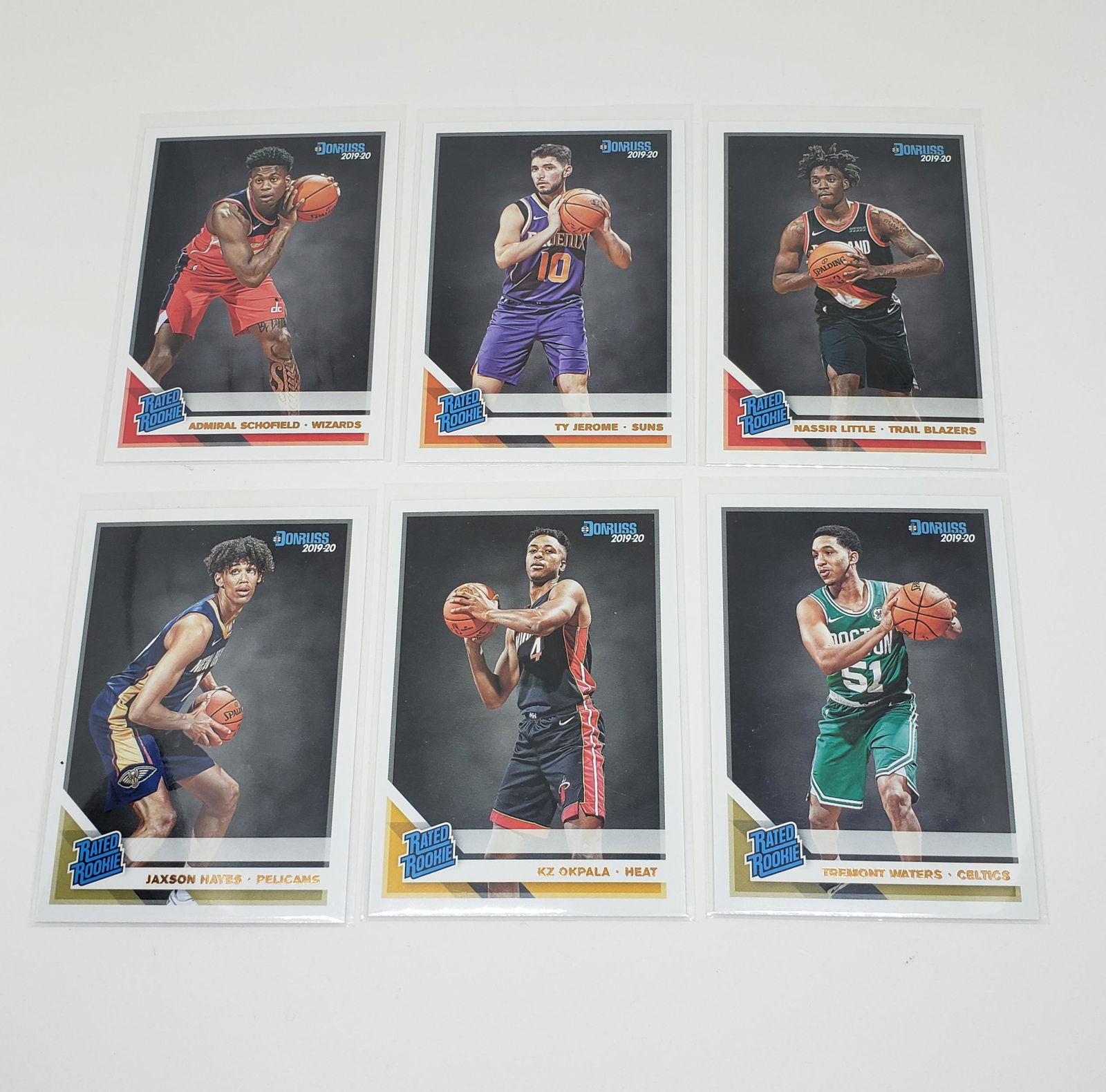 LOT OF 6 DONRUSS BASKETBALL RATED ROOKIES (1 of 1)