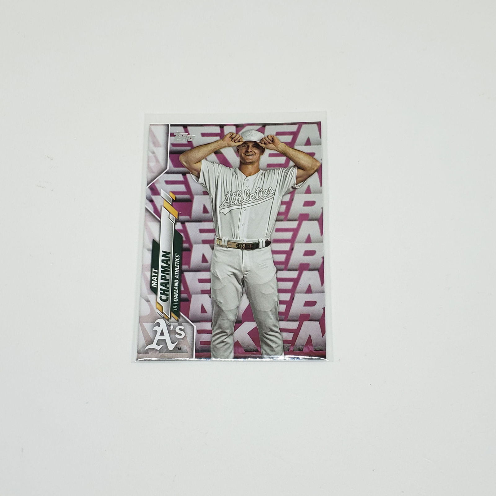 2020 TOPPS MATT CHAPMAN OAKLAND A'S SHORT PRINT (1 of 2)
