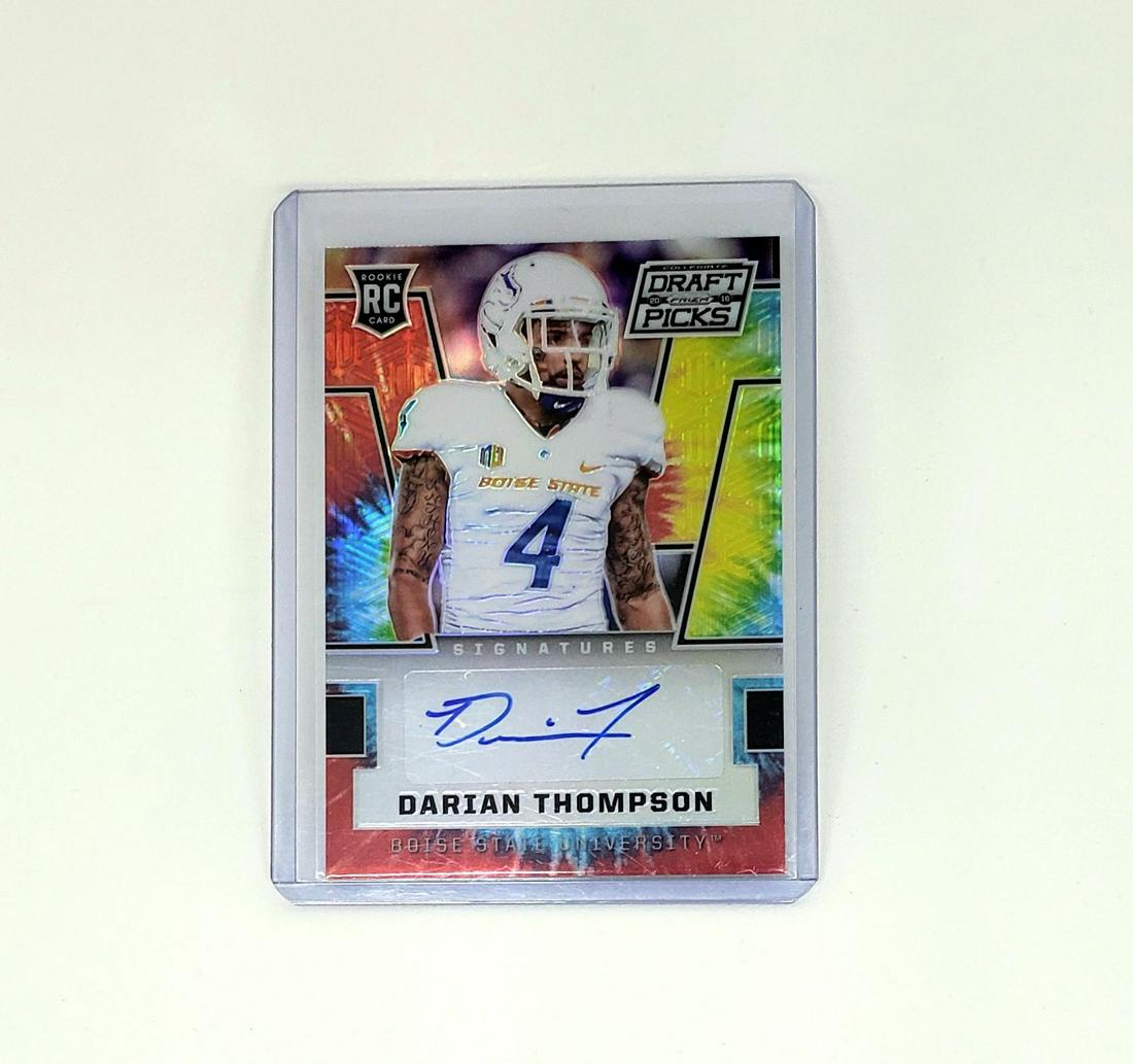 2016 PRIZM DARIAN THOMPSON KC CHIEFS ROOKIE AUTO 05/49 (1 of 2)