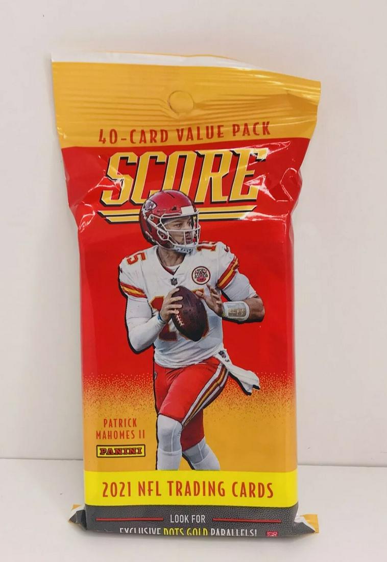 2021 SCORE FOOTBALL VALUE CELLO PACK (1 of 1)