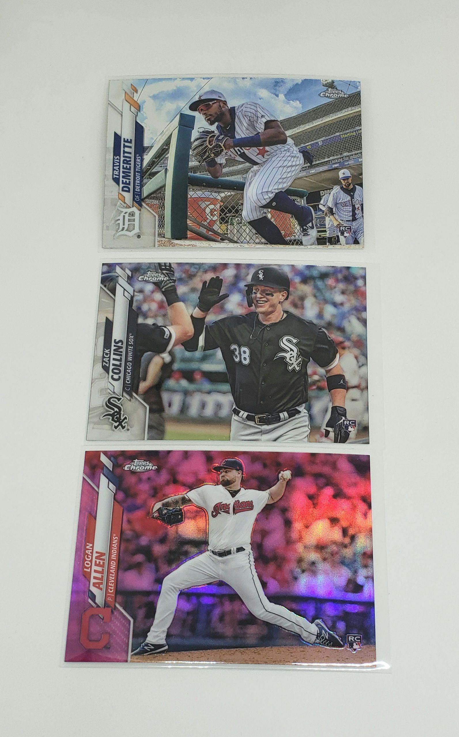 2020 TOPPS CHROME RC WITH LOGAN ALLEN PINK REFRACTOR (1 of 1)