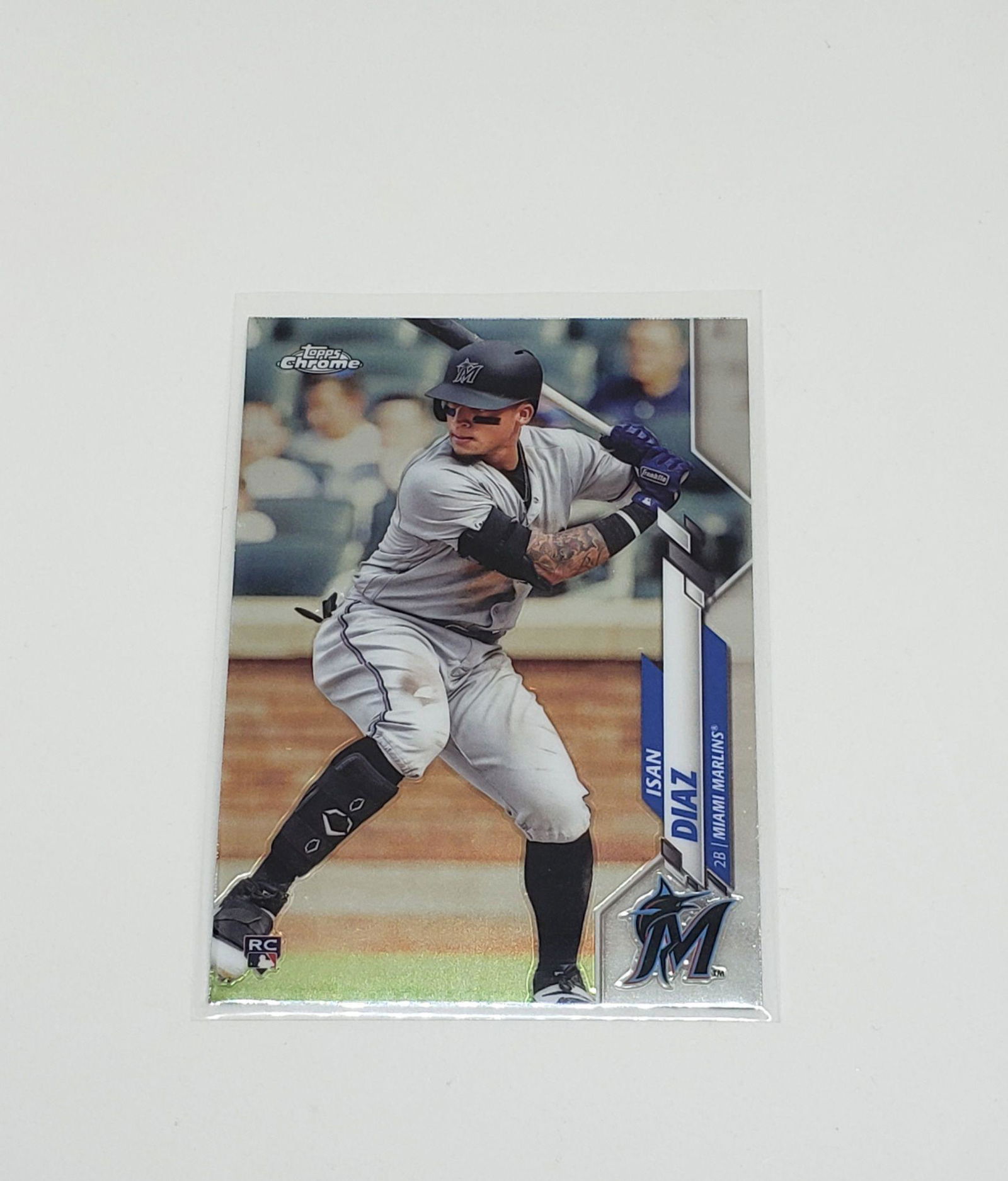 2020 TOPPS CHROME ISAN DIAZ MIAMI MARLINS ROOKIE CARD (1 of 1)