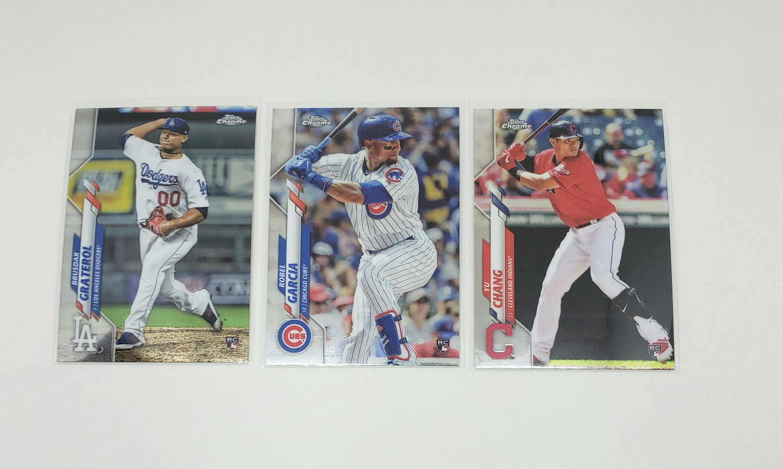 LOT OF 3 TOPPS CHROME ROOKIE CARDS (1 of 1)