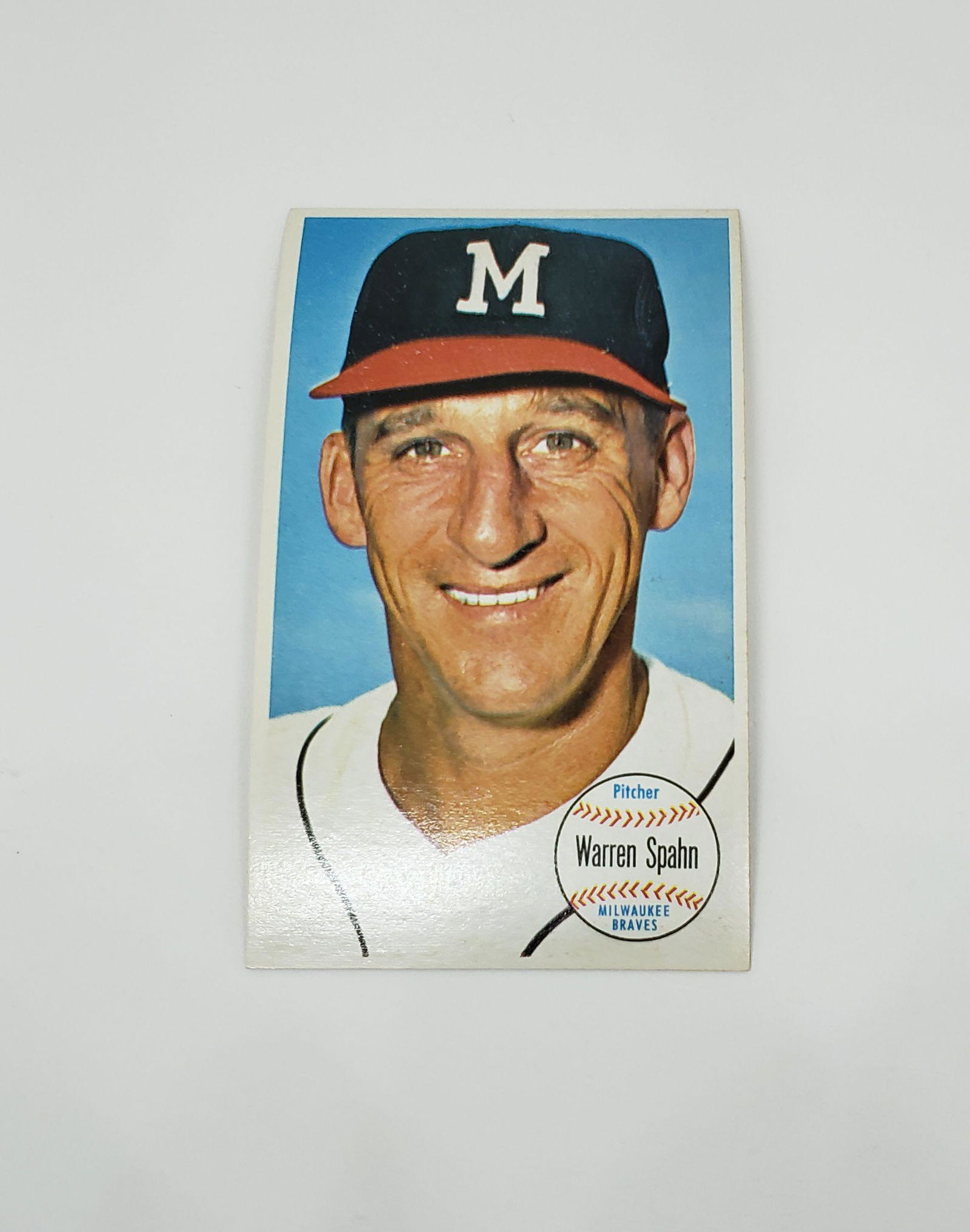 1964 TOPPS GIANTS WARREN SPAHN MILWAUKEE BRAVES (1 of 2)