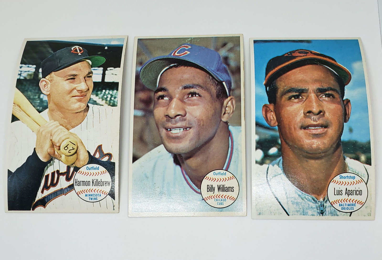 LOT OF 3 1964 TOPPS GIANTS WITH BILLY WILLIAMS (1 of 2)