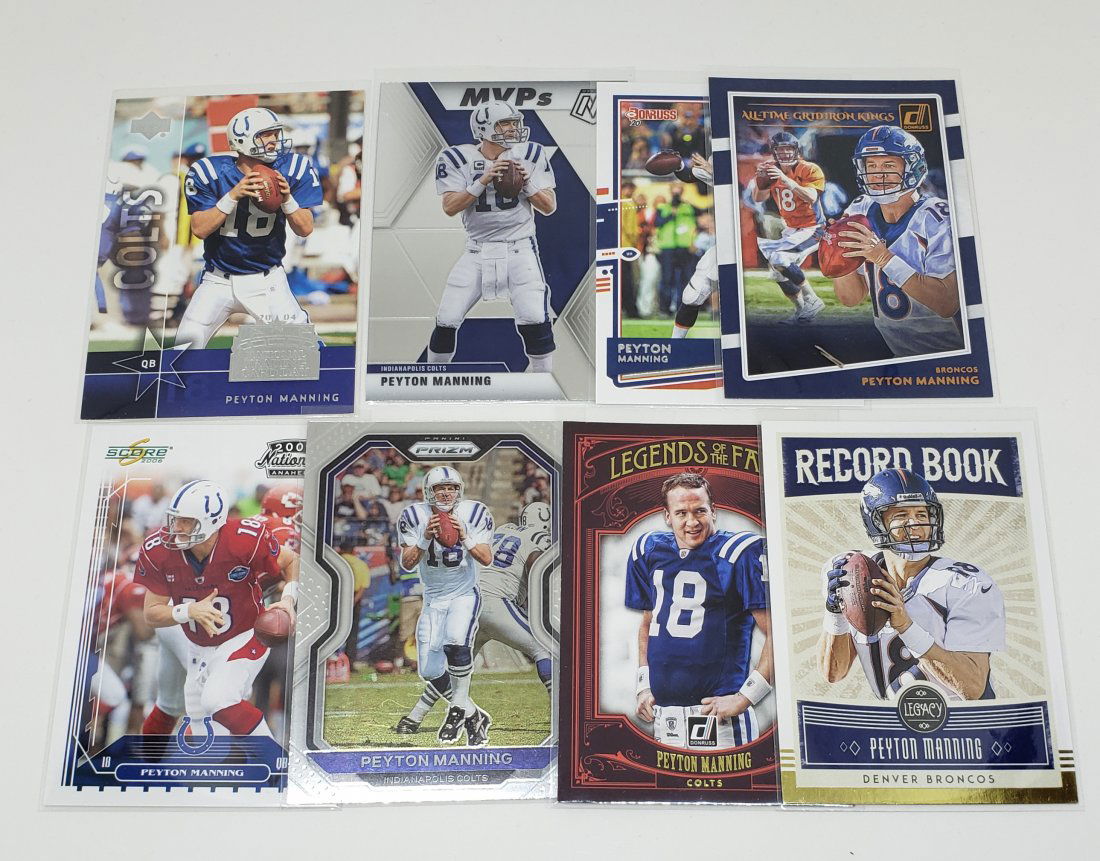 Lot of 8 Peyton Manning Colts and Broncos cards (1 of 1)