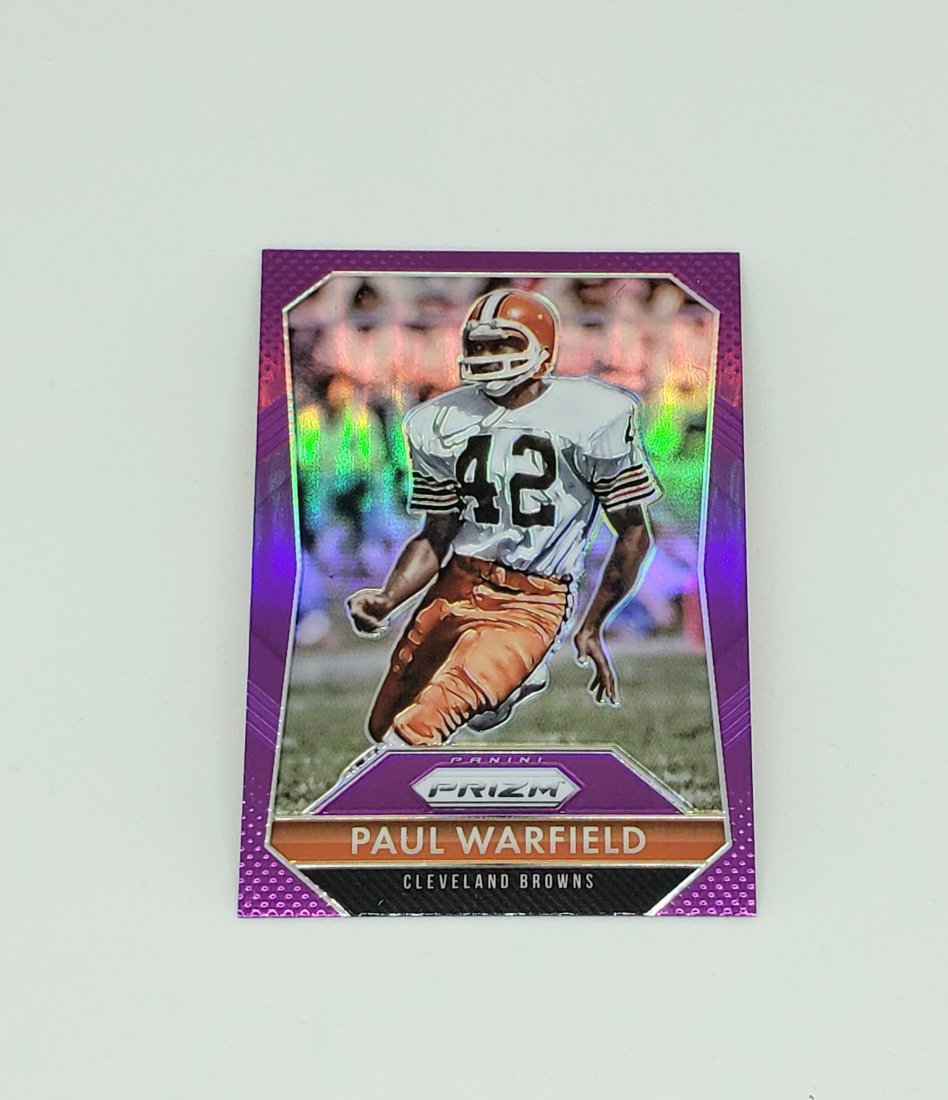 2015 Paul Warfield Cleveland Browns Purple Prizm sp (1 of 1)