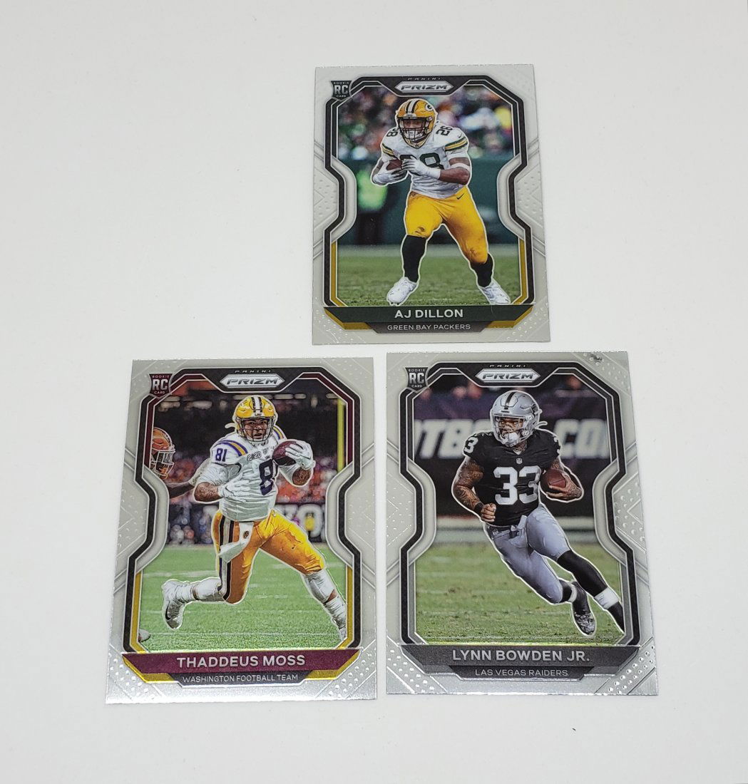 Lot of 3 2020 Panini Prizm Rookie football cards (1 of 1)