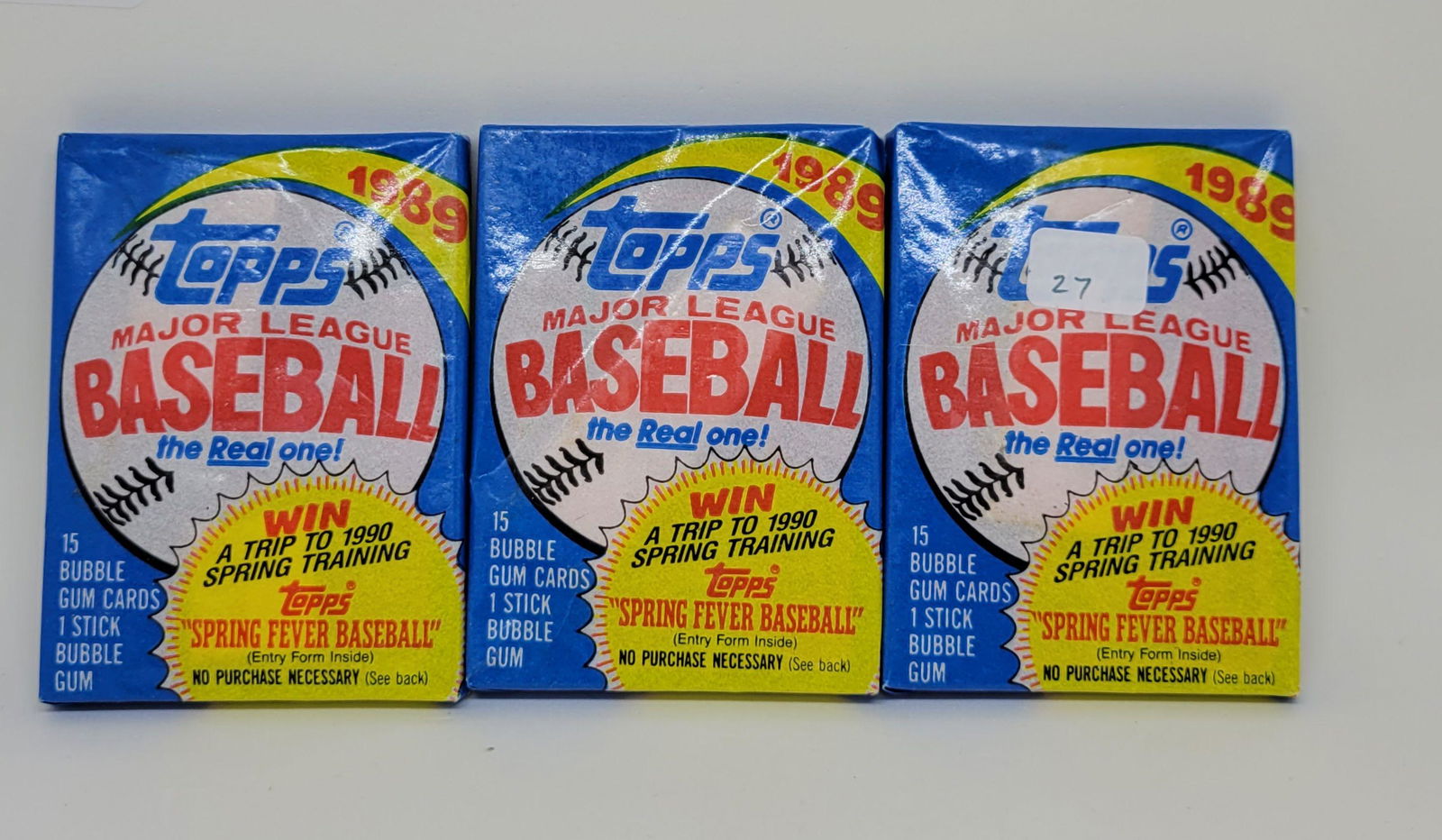 1989 TOPPS BASEBALL SEALED WAX PACKS BIG UNIT RC (1 of 1)