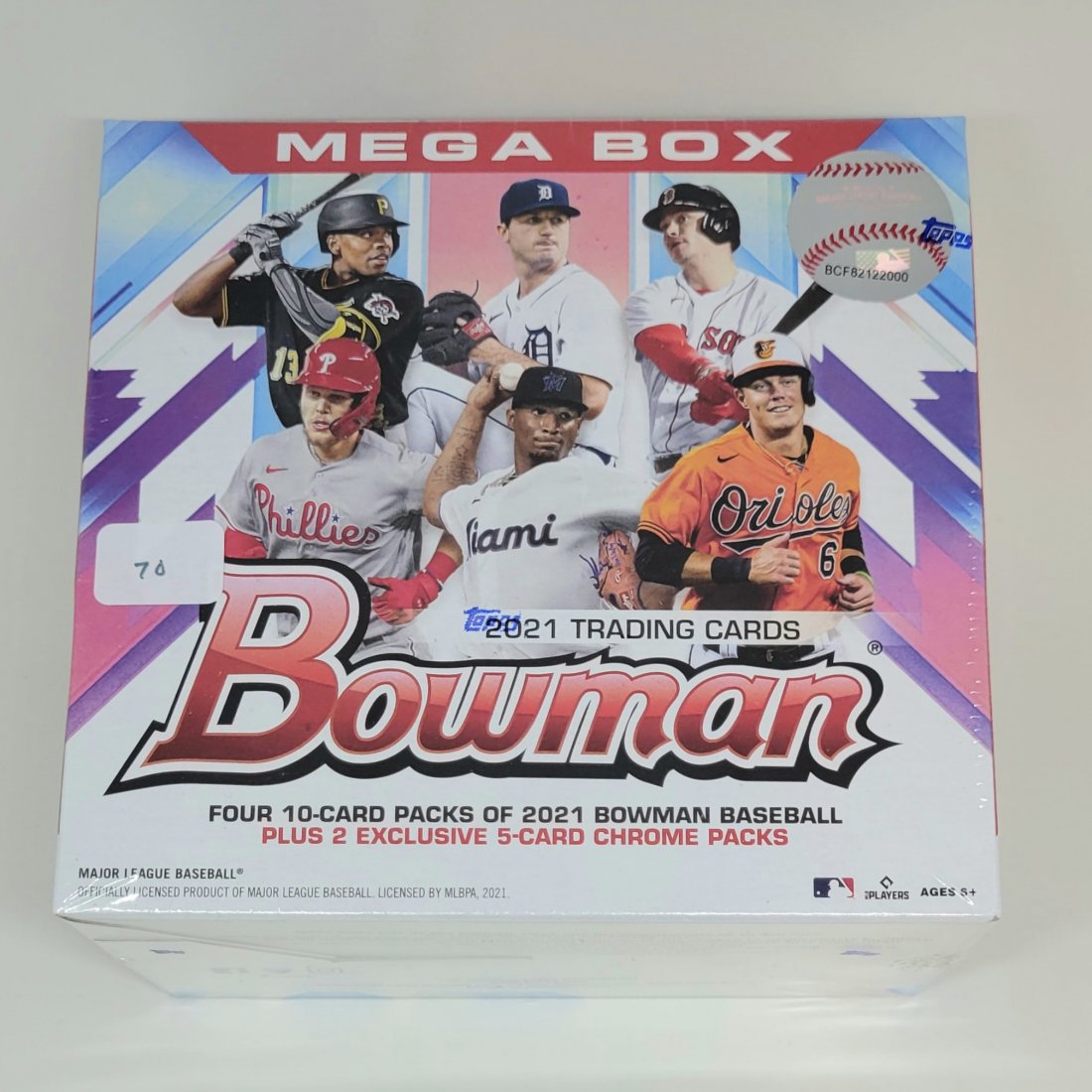 2021 BOWMAN MEGA BOX WITH 2 BONUS CHROME PACKS (1 of 3)