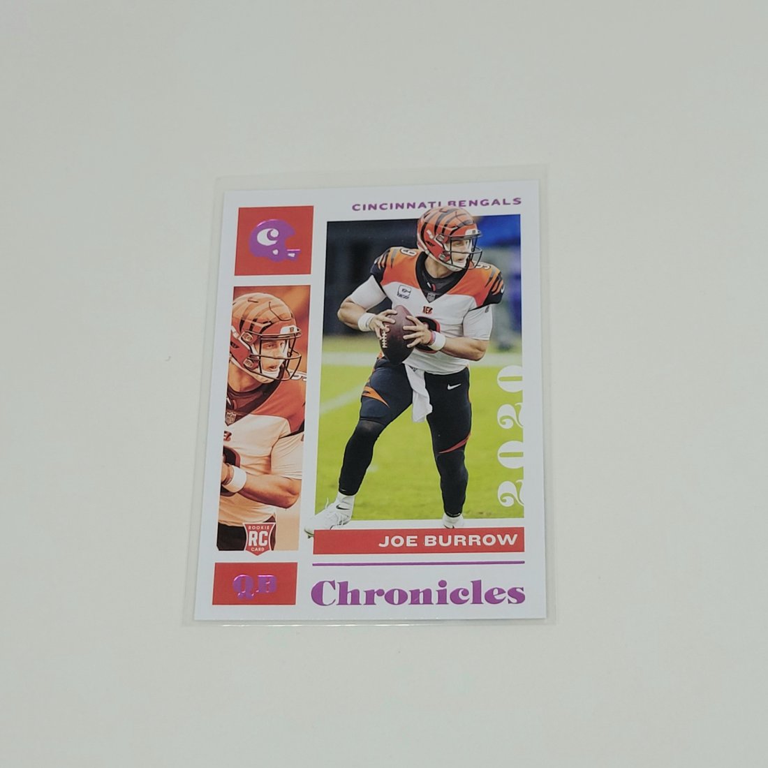 Joe Burrow Panini Chronicles Pink Parallel Rookie card (1 of 1)