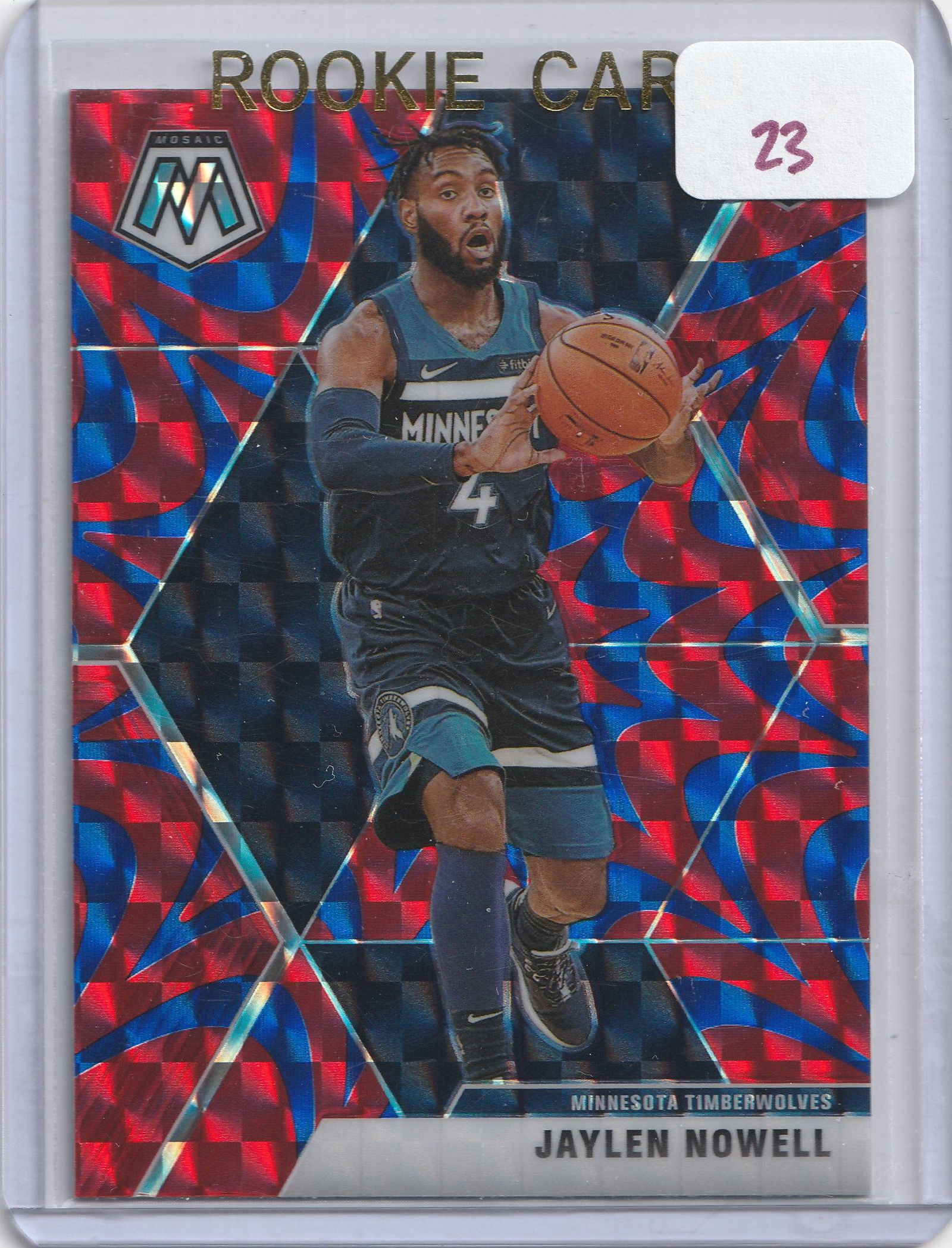 Jaylen Nowell Mosaic Blue reactive prizm RC (1 of 1)