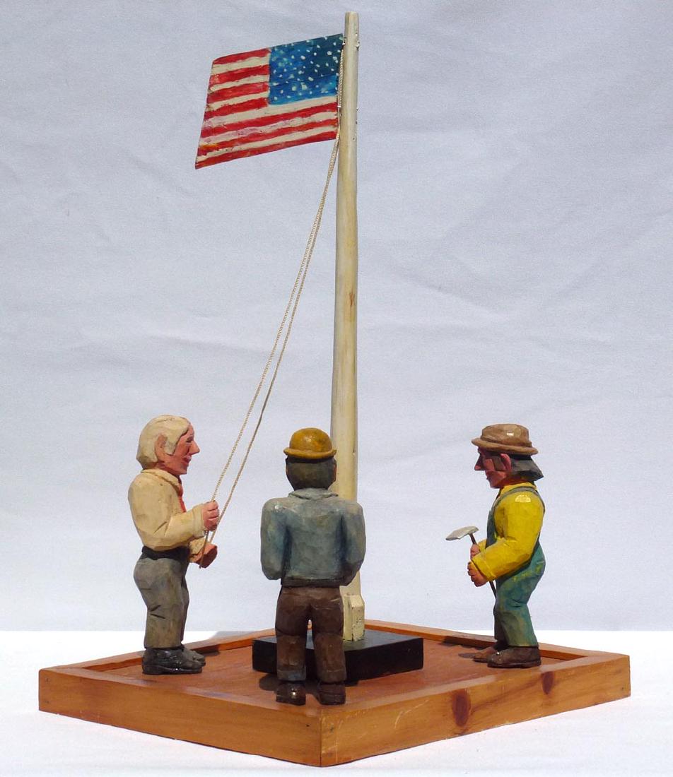 Folky Outsider Art Flag Raising assemblage by Unto (1 of 11)