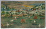 Painting on canvas  of a WWI era scene