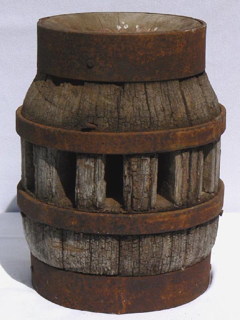 Decorative and primitive,  wagon wheel hub (1 of 7)