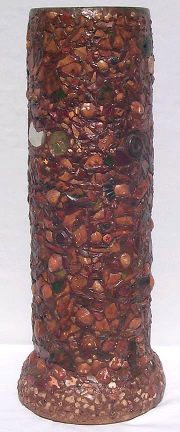 127 Folk Art memory cane holder or umbrella stand (1 of 9)