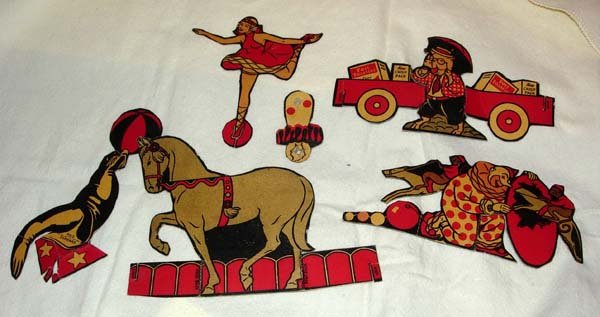1920's POST CEREAL CUT OUT PREMIUMS OF CIRCUS