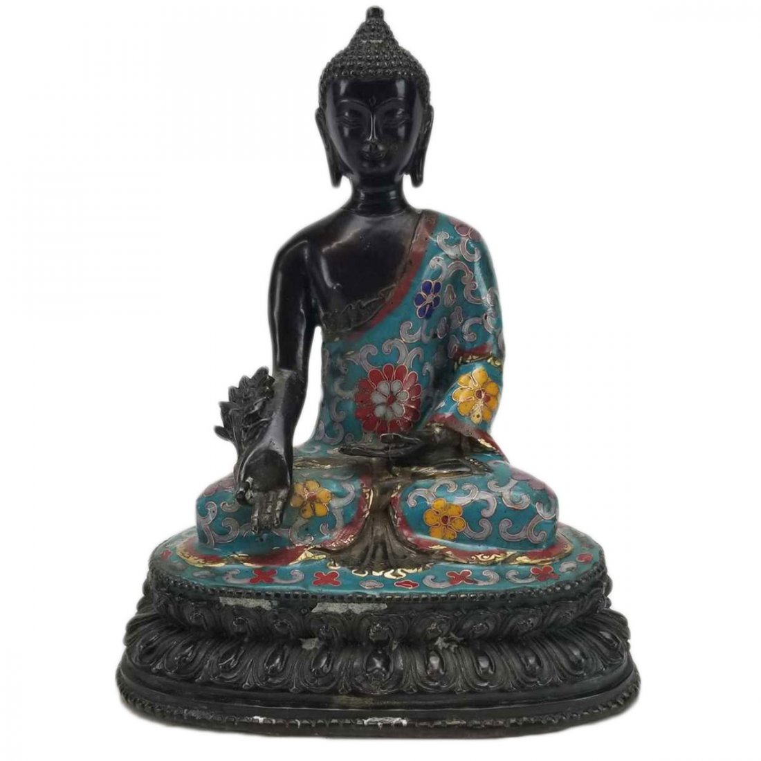 A Cloisonne Figure of a Seated Buddha (1 of 3)