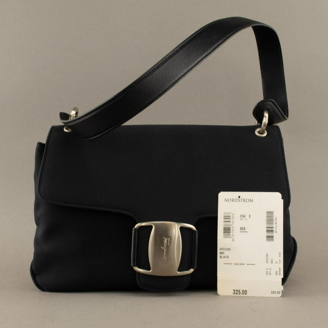 ferragamo black shoulder bag