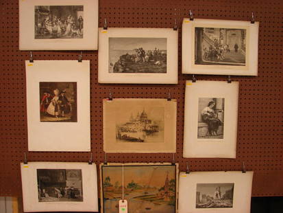 Lot of 9 various prints, please see photos: Lot of 9 various prints, please see photos