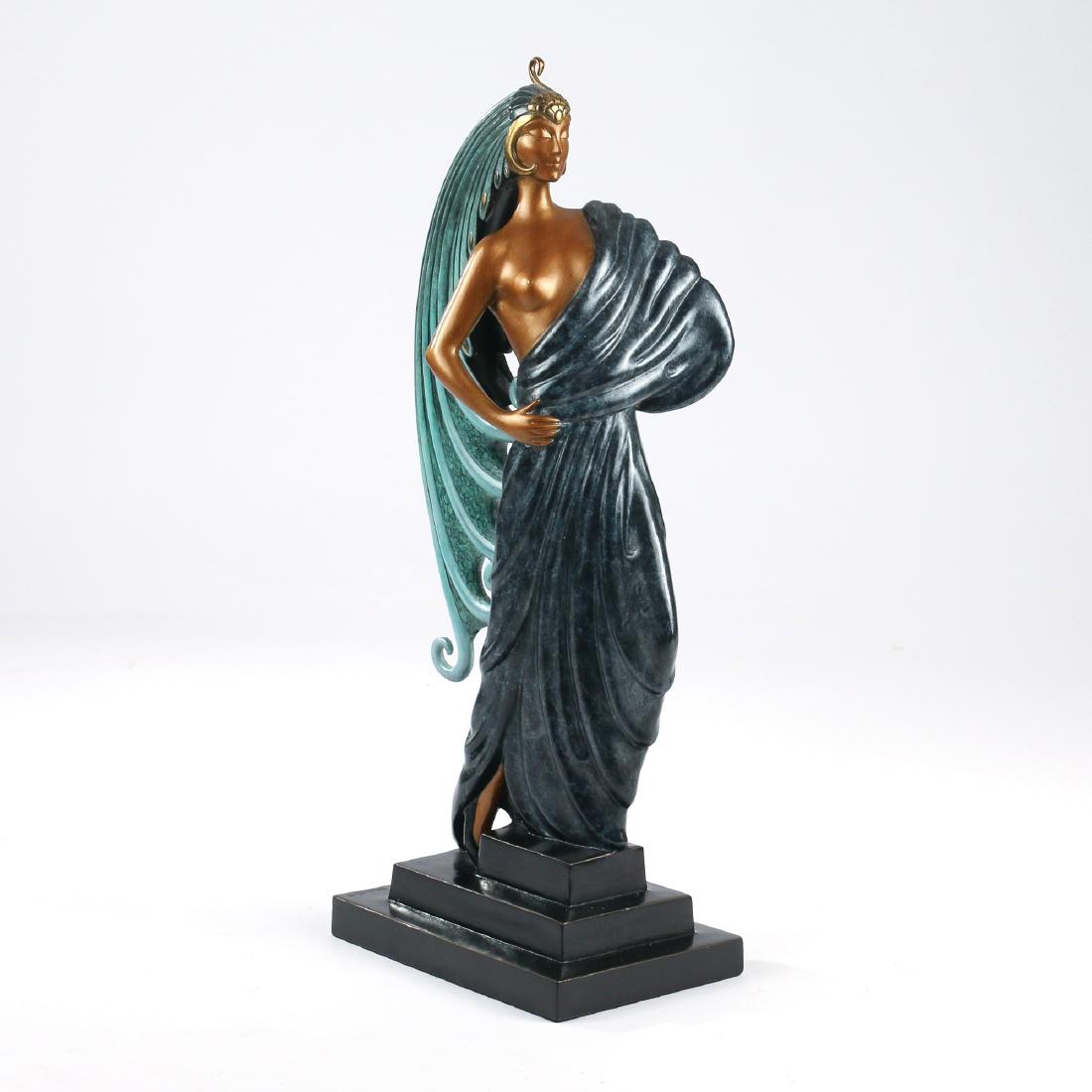 ERTE [ROMAIN DE TIRTOFF] (1892-1990): Beauty and the Beast, 1980 bronze h. 17 w. 6-3/4 d. 4-3/4 in. No. 232/250, Joel Meisner Foundry, published by RKP Int. Corp., 1980, with incised signature, numbered, dated, and stamped by publisher an