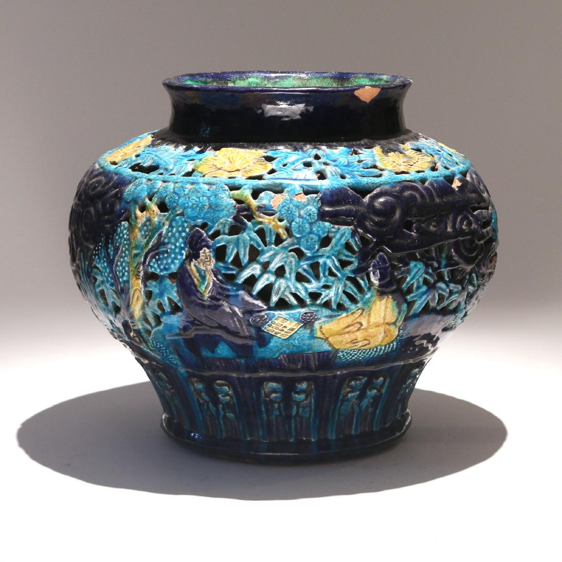 CHINESE MING FAHUA DOUBLE-WALLED JAR (1 of 8)
