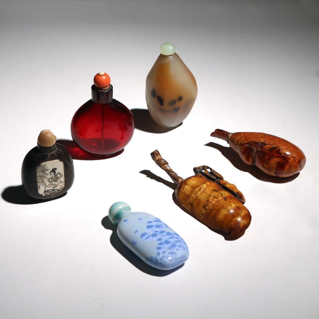 (6pc) COLLECTION OF CHINESE SNUFF BOTTLES (1 of 13)