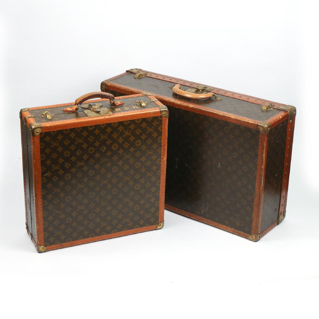 (2pc) LOUIS VUITTON HARD-SHELL SUITCASES (1 of 8)